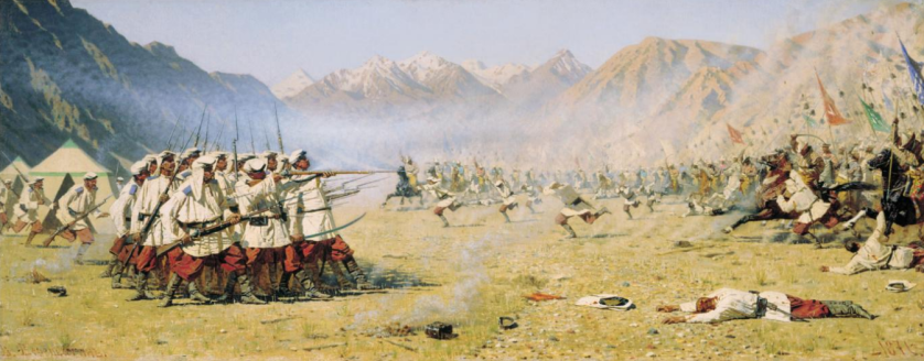 Ataque sorpresa - Vasily Vereshchagin, 1871