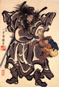 Shoki y el demonio, periodo Edo