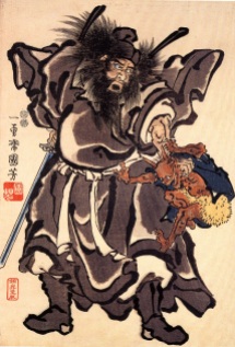 Shoki y el demonio, periodo Edo